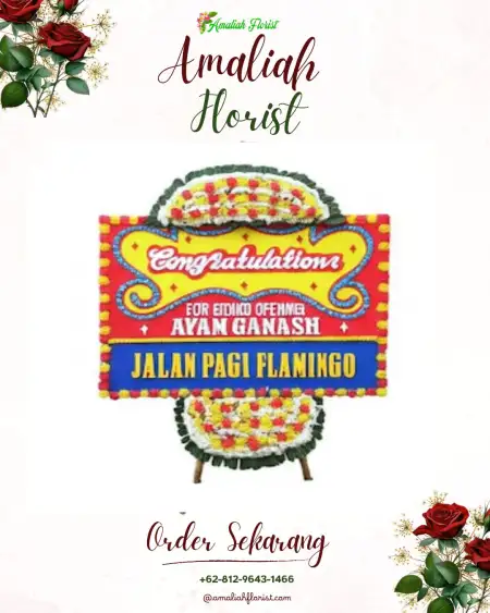 Sewa Papan Bunga Madokoro Baru